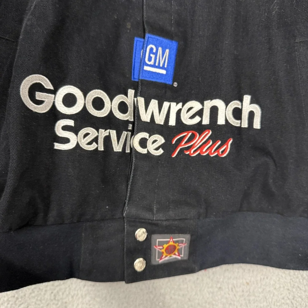 Vintage Dale Earnhardt Goodwrench Service Jacket Mens XL Black NASCAR Chase
